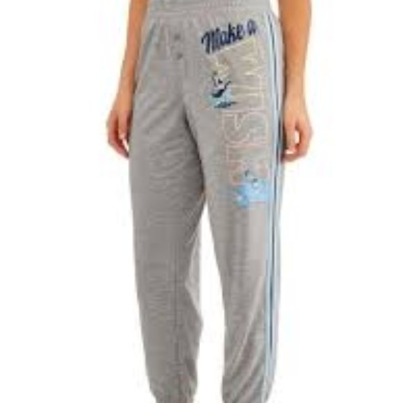 Disney Gray Make a Wish Alladin Jogger Pajama Bottoms NWOT Size S (4-6) - Picture 12 of 12